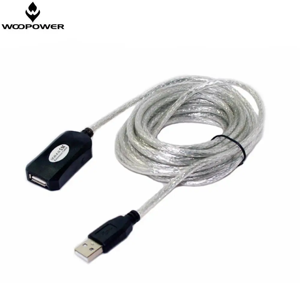 Woopower высокое качество 5 м Активный удлинитель Ретранслятор кабель адаптер с чипом USB кабель