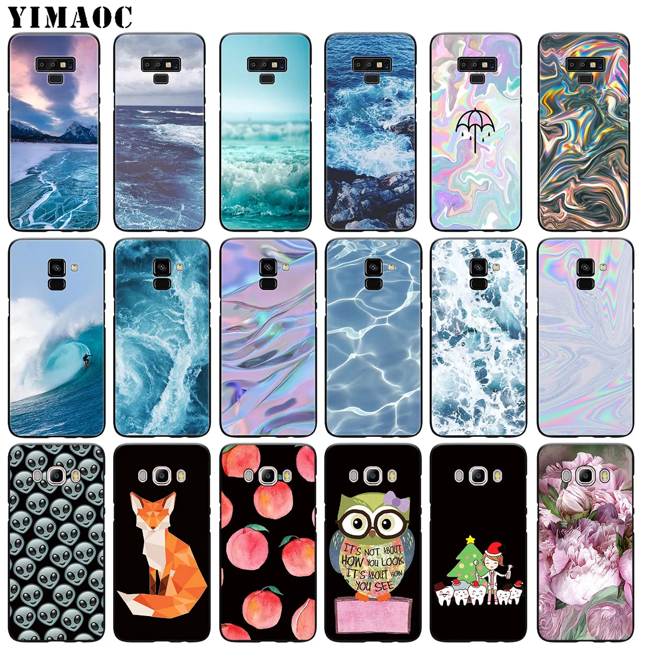 YIMAOC волны океан вода Мягкий силиконовый чехол для Samsung Galaxy A6 A9 A8 A7 2018 A3 A5 2016 2017 Note 9 8