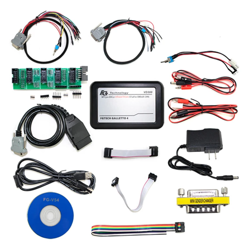 Новый чип ECU Тюнинг VD300 V54 FGTech Galletto 4 Master Fg tech BDM TriCore OBD функция|Диагностические