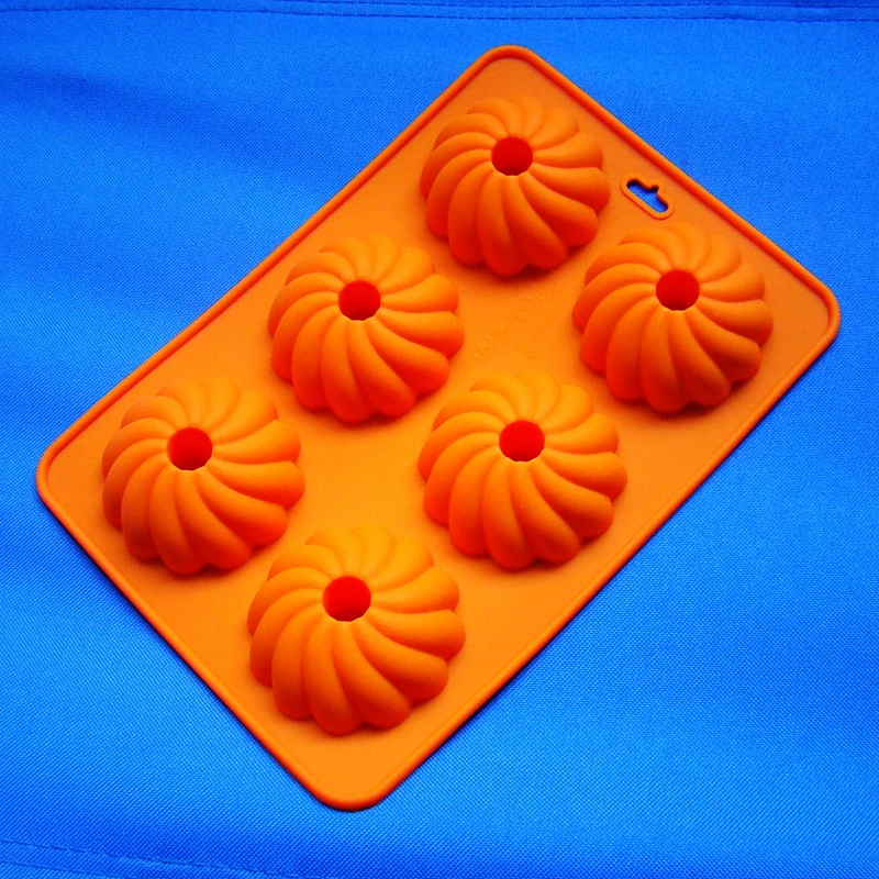 Горячая продажа (1 шт./лот) силиконовая форма для печенья 6 милых хризантем в форме