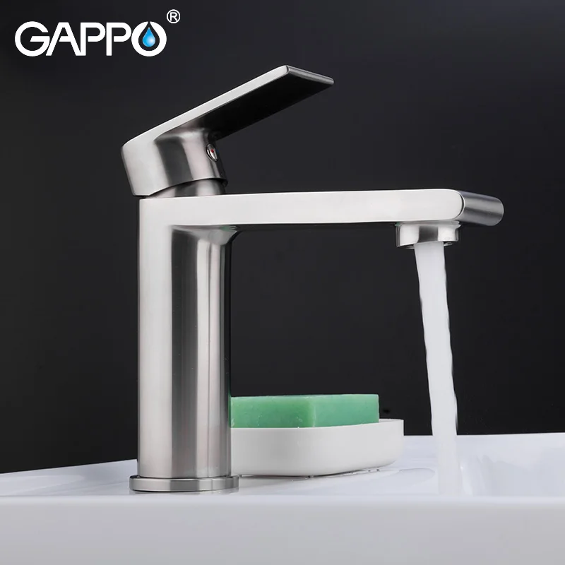 Смеситель для раковины GAPPO кран Водопад из нержавеющей стали крепление на