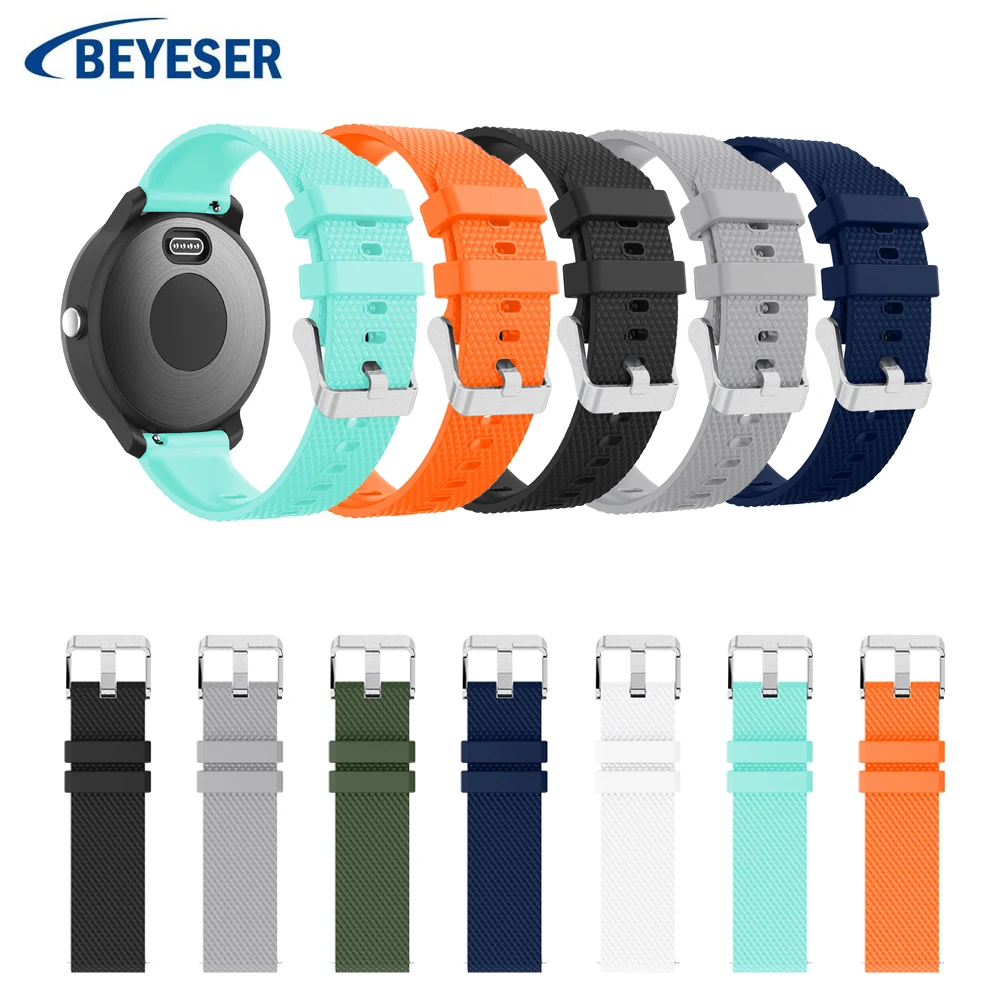 Цветной силиконовый сменный дышащий ремешок для наручных часов Garmin Vivoactive 3 умный