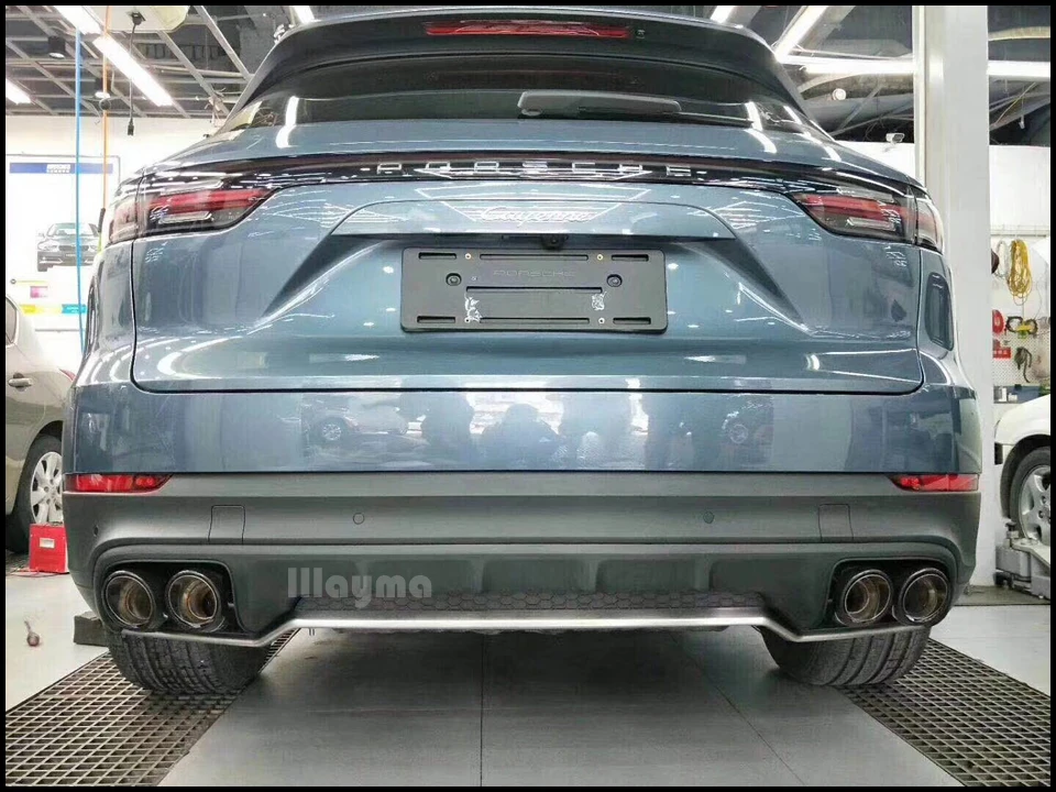 Выхлопные трубы из углеродного волокна для Porsche New Cayenne год Cayenne s GTS глушители из нержавеющей стали 1 пара