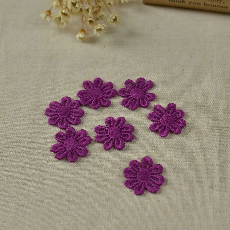 

30 шт., декоративная аппликация для шитья с цветком маргаритки, 2,5 см