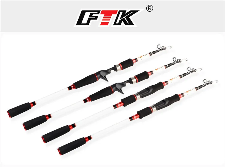 FTK Max Drag power 14 кг/30LB углеродный телескопический спиннинг литье Приманка Удочка 10-30 г 2,1 М 2,4 М 2,7 м 3 м дорожная удочка