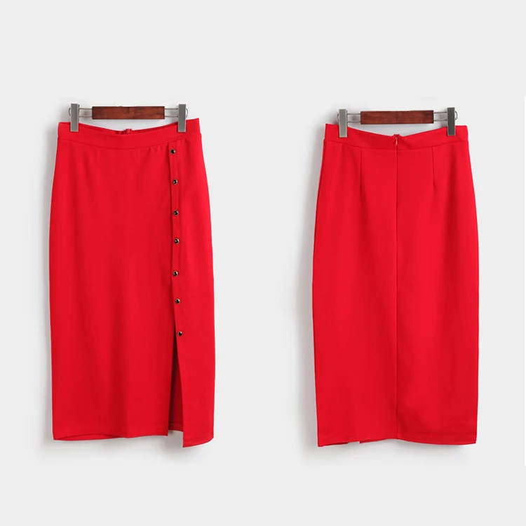 Большие размеры женские офисные юбки 5XL модные до колена высокая талия Женская