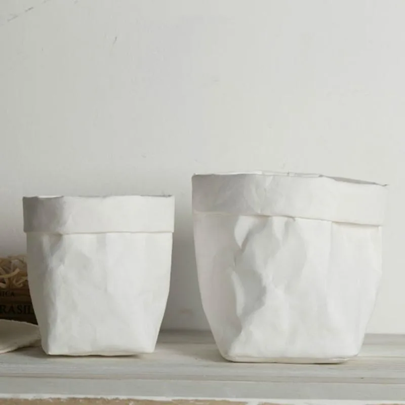 1 шт. белый многофункциональный горшок для растений с цветочным рисунком пакет