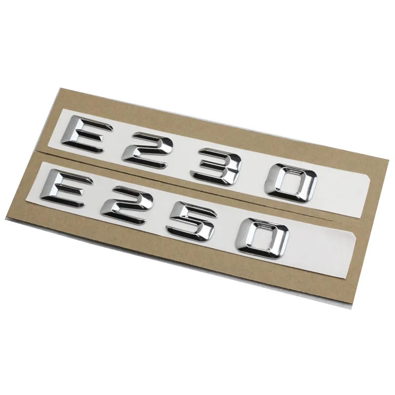 1 компл. Новый багажника сзади эмблемы Chrome письма e 230 250 для Mercedes Benz W211 W212 E-CLASS E230 e250
