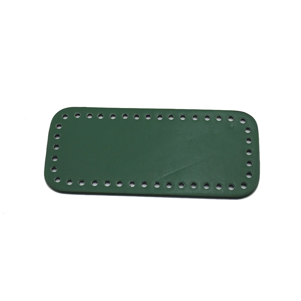 18x8cm Bottom for Knitting Bag Patent Leather Accessories Rectangle with Holes Black Bottoms For Handbags | Багаж и сумки