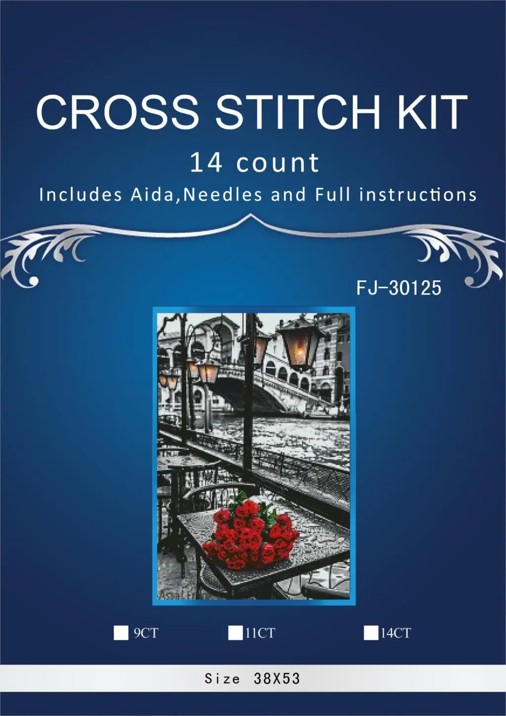 Набор для вышивки сделай сам крестиком французский дизайн картина маслом 14 карат