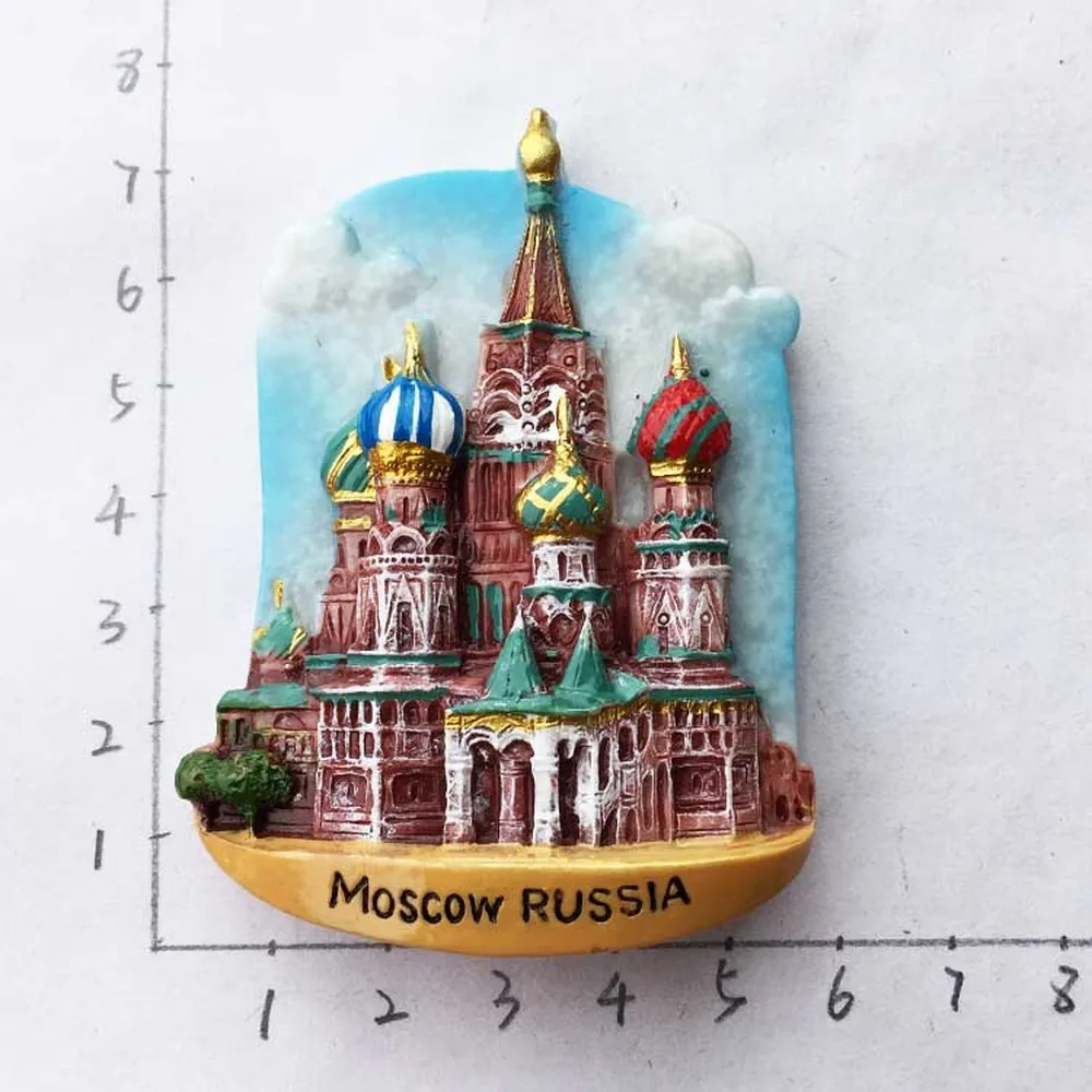 Магнитная наклейка на холодильник красная квадратная сувенирные магниты для