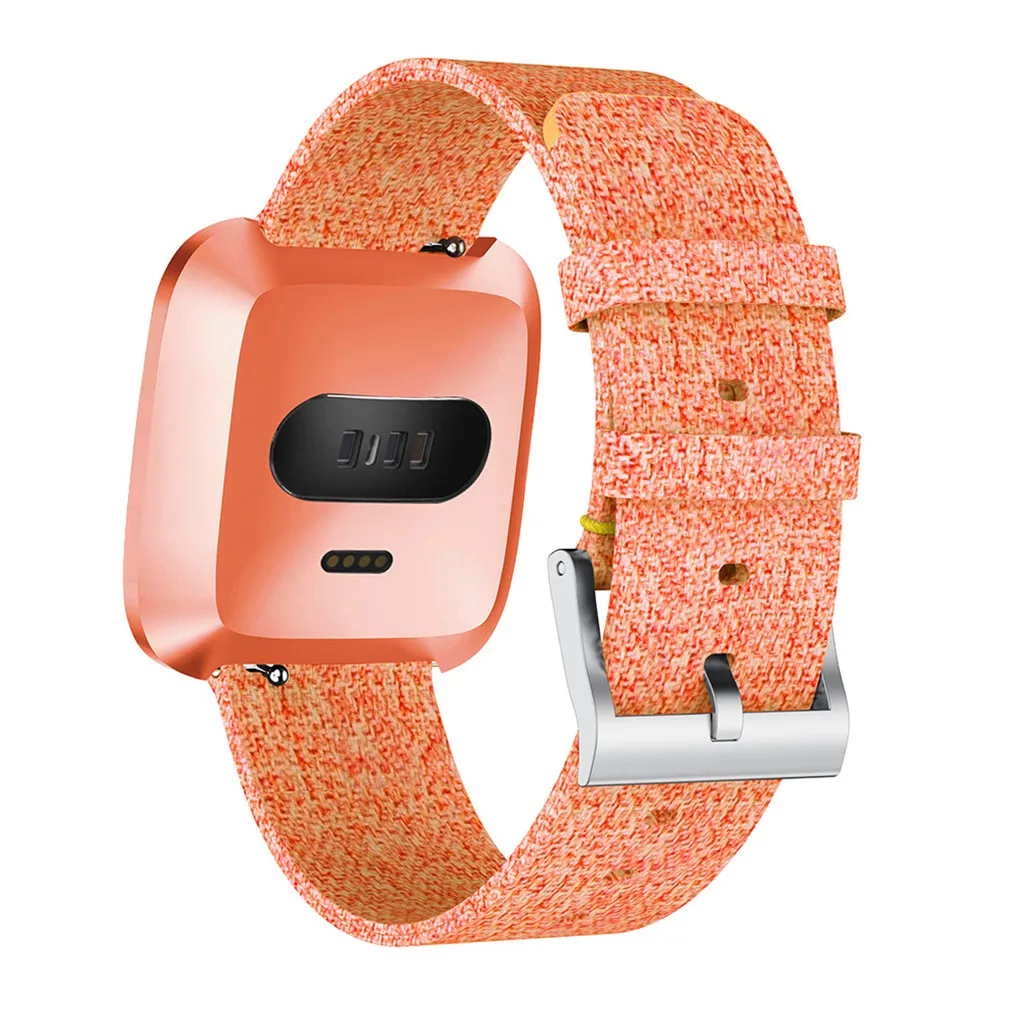 Роскошные тканые тканевые сменные часы с ремешком на запястье для Fitbit Versa Lite ремешок Смарт-часы аксессуары