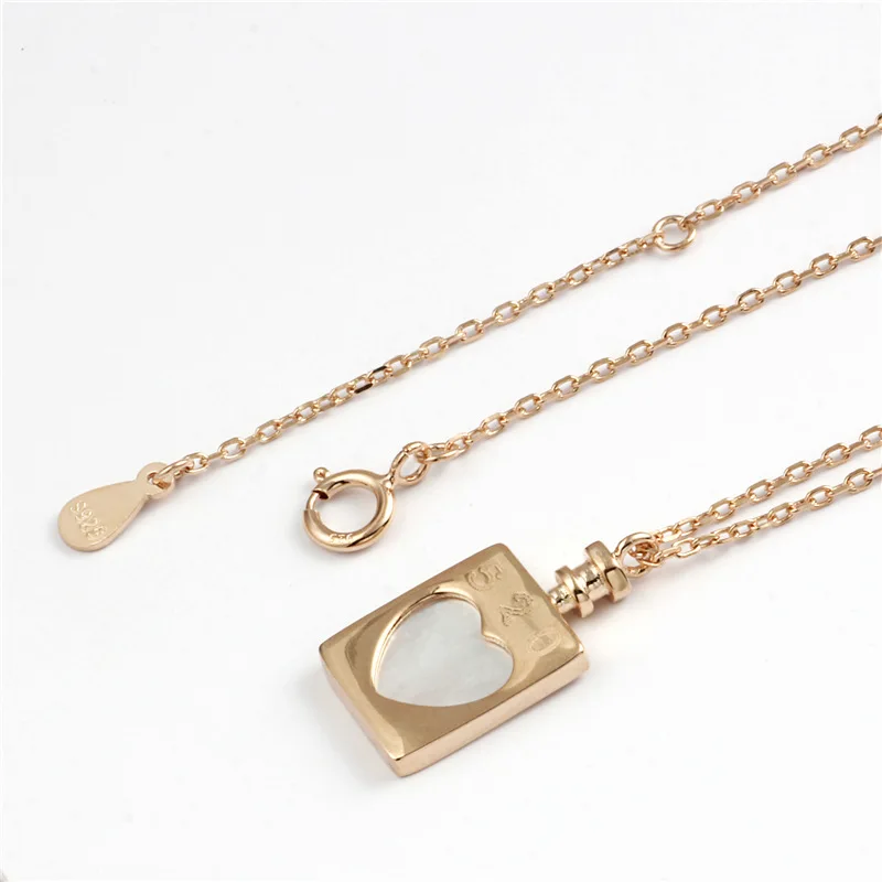 Ожерелье с подвеской в виде Золотого сердца 100% Стерлинговое Серебро 925 пробы