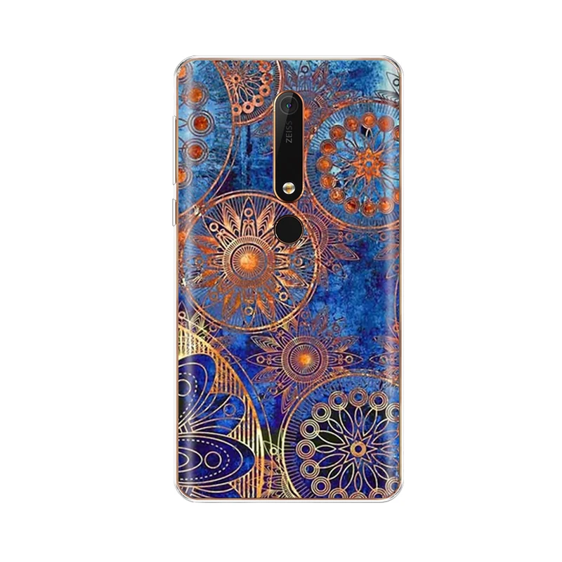 Силиконовый чехол для nokia 6 6,1 8 для nokia 6 чехол для nokia 6. 1 plus Мягкий ТПУ чехол для задней панели телефона чехол бампер узор