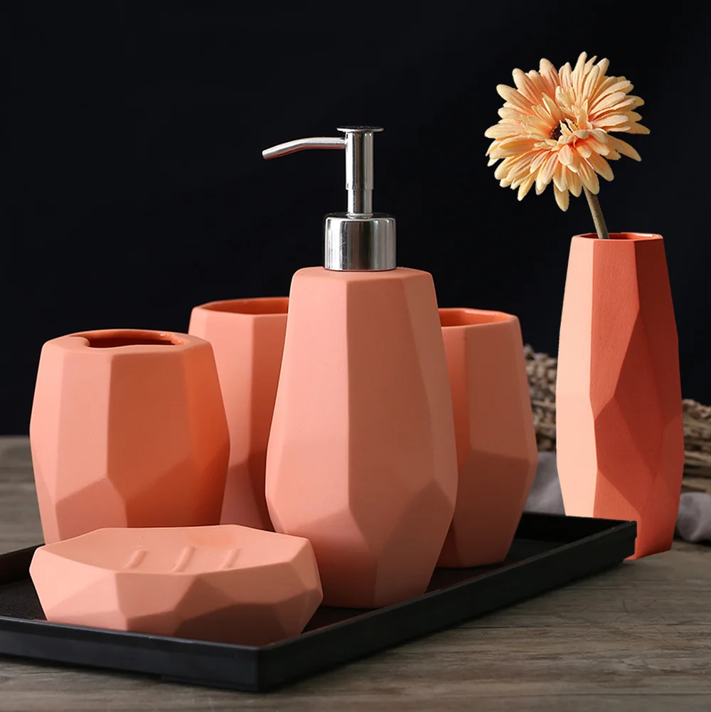 Свадебный подарок набор для душа подружек свадьбы ванной комнаты пять предметов