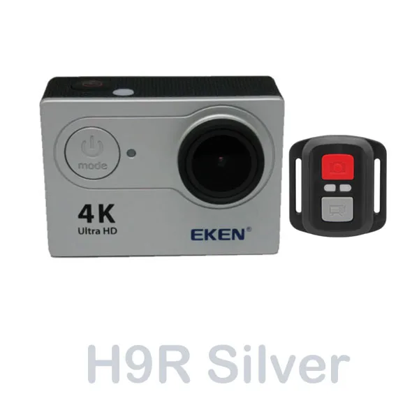 Оригинальная Экшн-камера eken H9/H9R с дистанционным управлением Ultra HD 4K WiFi 1080 P/60FPS 2,0 lcd 170D объектив спортивная водонепроницаемая профессиональная камера Go - Цвет: H9R Silver