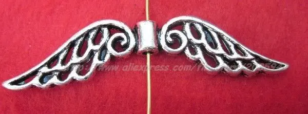 

250Pcs Tibet Silver Wing Spacer Bead jewelry findings