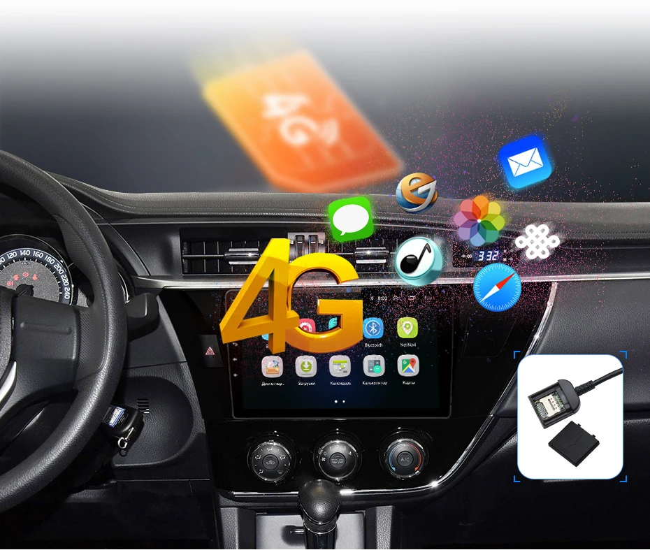 Junsun 2 Din мультимедийный видео плеер Android 8,1 gps навигация радио wifi OBD2 для Toyota Corolla E180 без DVD слот