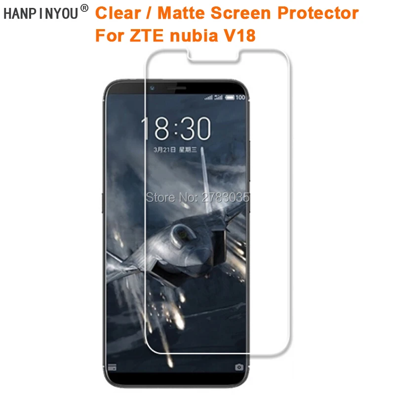 Для ZTE nubia V18 6 01 &quotпрозрачная глянцевая/Антибликовая матовая защитная пленка для