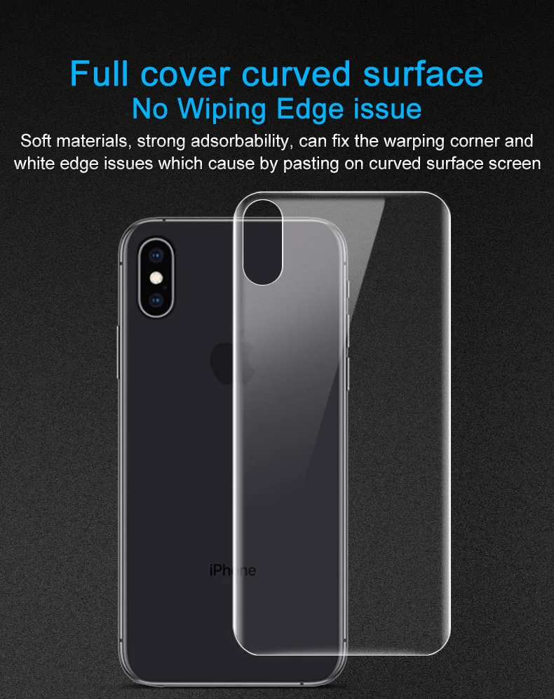 Imak Гидрогелевая пленка 3 III для iPhone XS Max XR задняя Передняя Задняя Защитная Прозрачная Олеофобная пленка