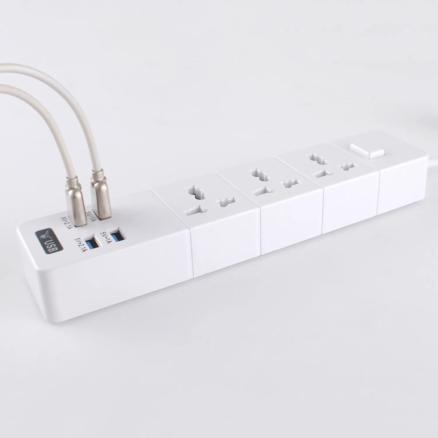 USB Мощность полоса 1/2/3 AC Универсальная Розетка с USB розетки выключатель штекер 2 м кабель-удлинитель взрывоустойчивые, универсальное зарядное устройство