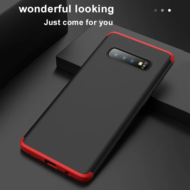 Чехол с полной защитой для Samsung S10 Роскошный Жесткий ударопрочный чехол из