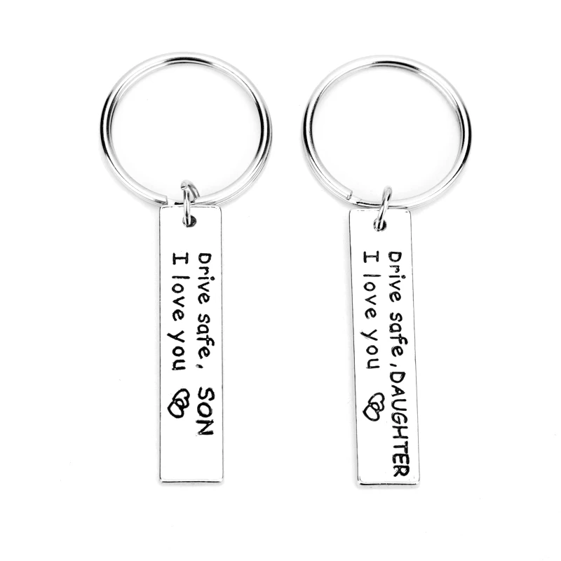 

Комплект из 2 предметов с буквенным принтом записываемых брелоков безопасность вождения, мамы, сына и дочери, я люблю тебя брелок Семья пода...