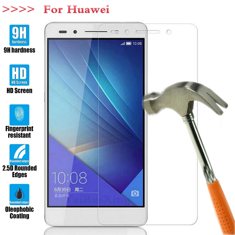 Закаленное стекло для Huawei P8 P9 Lite Y3II Y5II Y5 2 Y6II Y6 Pro GR3 GR5 2017 Honor 4C 5C 5X 6X защитная
