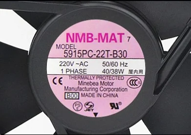 

5915PC-22T-B30 NMB 220V 40/38W 172*150*38 17 см