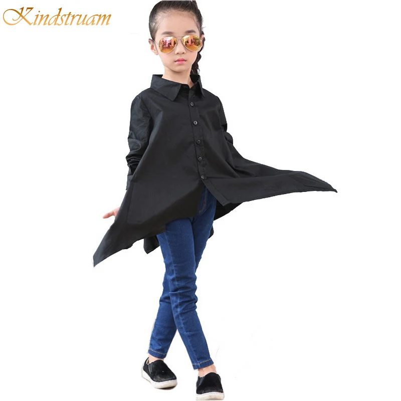 2018 Новое поступление весенние однотонные рубашки с длинными рукавами для