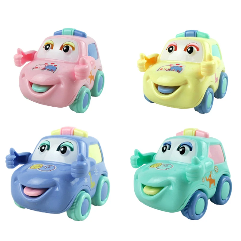 Цветная мини-игрушка Macaron хорошая работа мультяшный автомобиль игрушки для детей