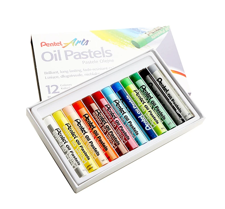 Pentel PHN искусство Цвет масляная пастель Цвет цветные карандаши искусство рисования Япония нетоксичные Смываемые 12/16/25/36/50 Цвета