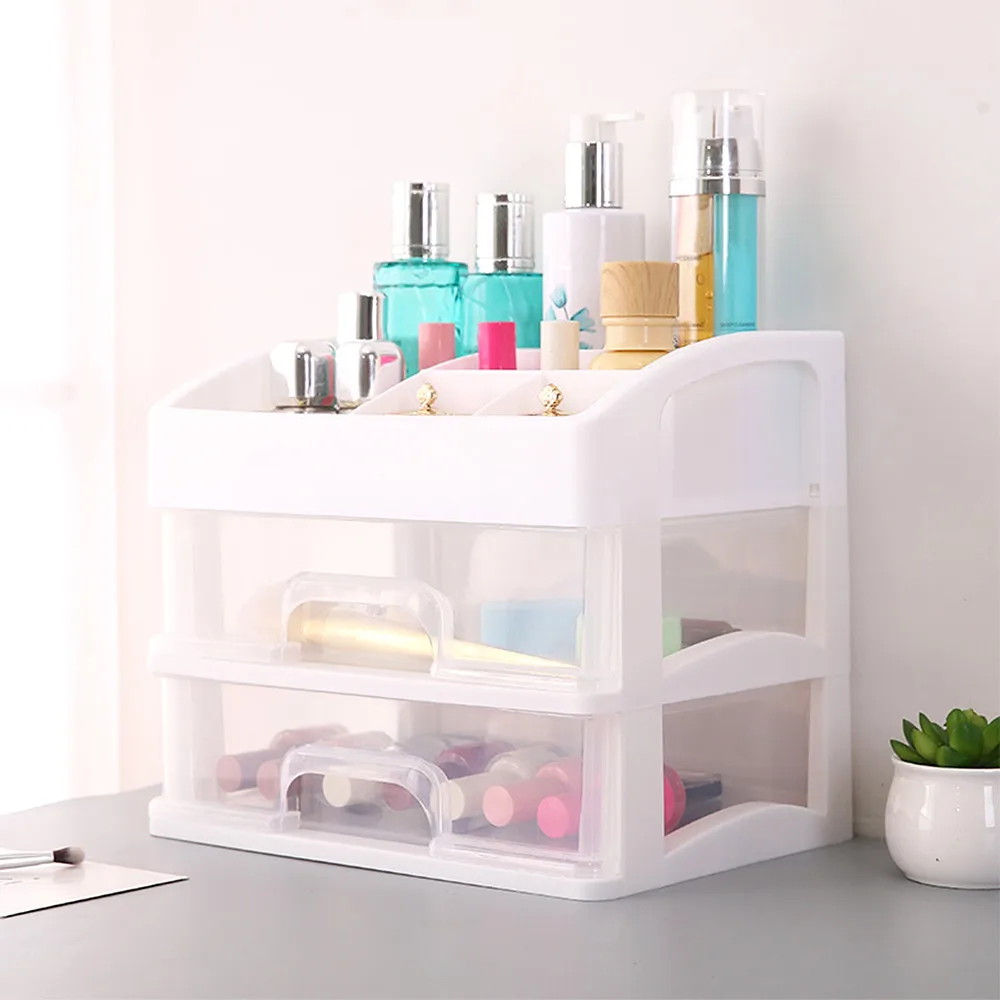 Многофункциональный пластиковый настольный органайзер ящик для хранения