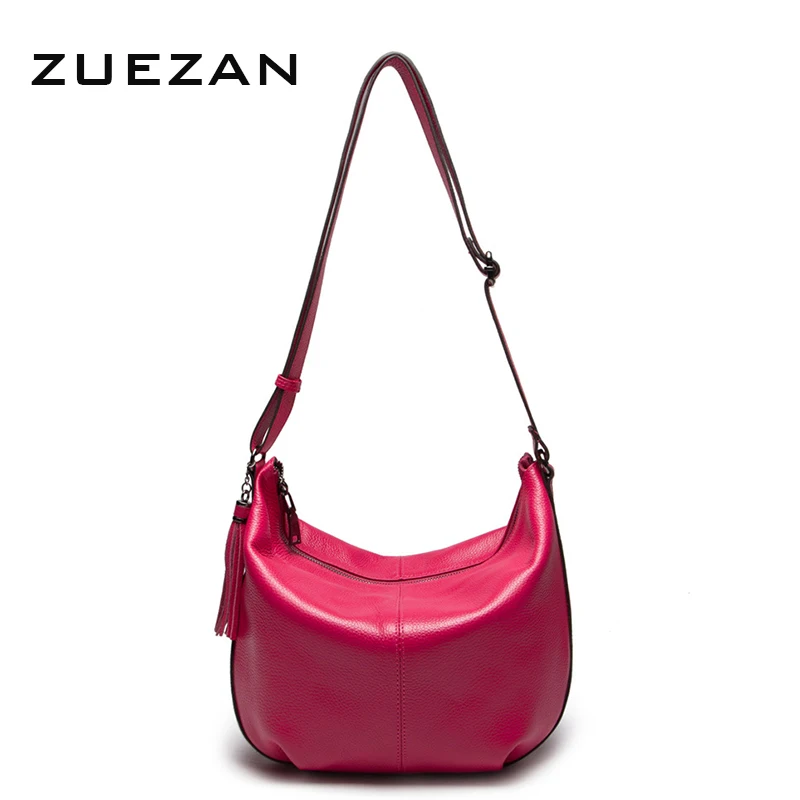 

100% Natural Cowhide HOBO, Women Genuine Leather Shoulder bag, Real Cow's Skin bag, Full Grain Crossbody bags for girl A263