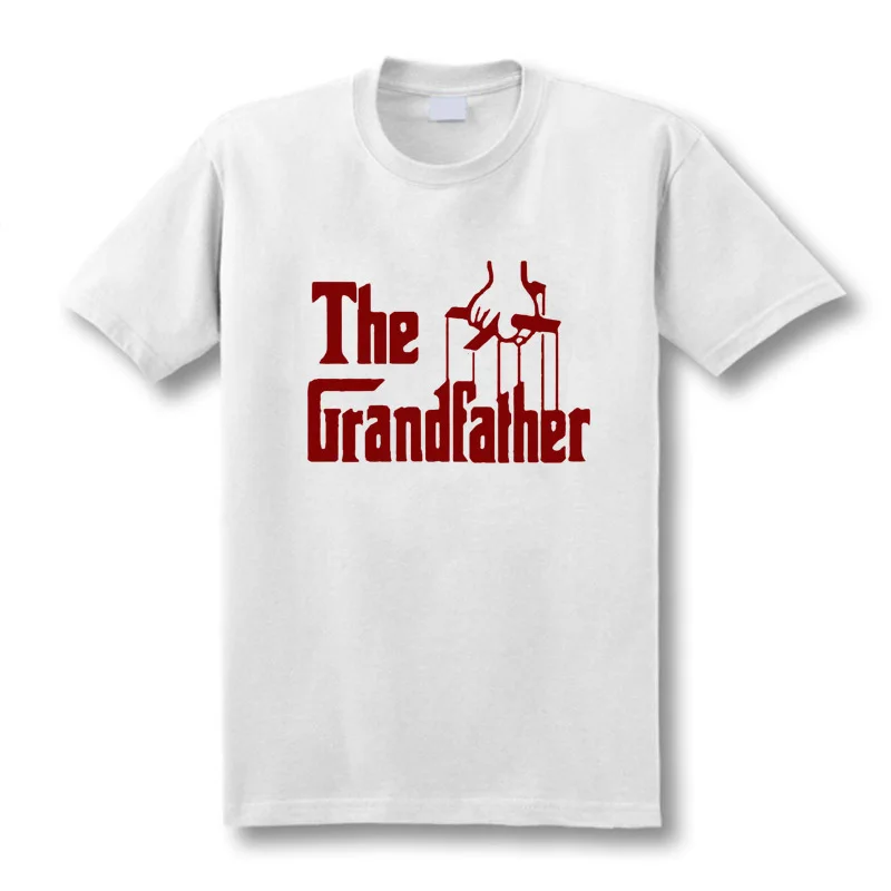 

New The Grandfather Gift For Grandad Fathers Day Men O-Neck T-shirt Short Sleeve Cotton T-shirt Tee Size XS-XXL