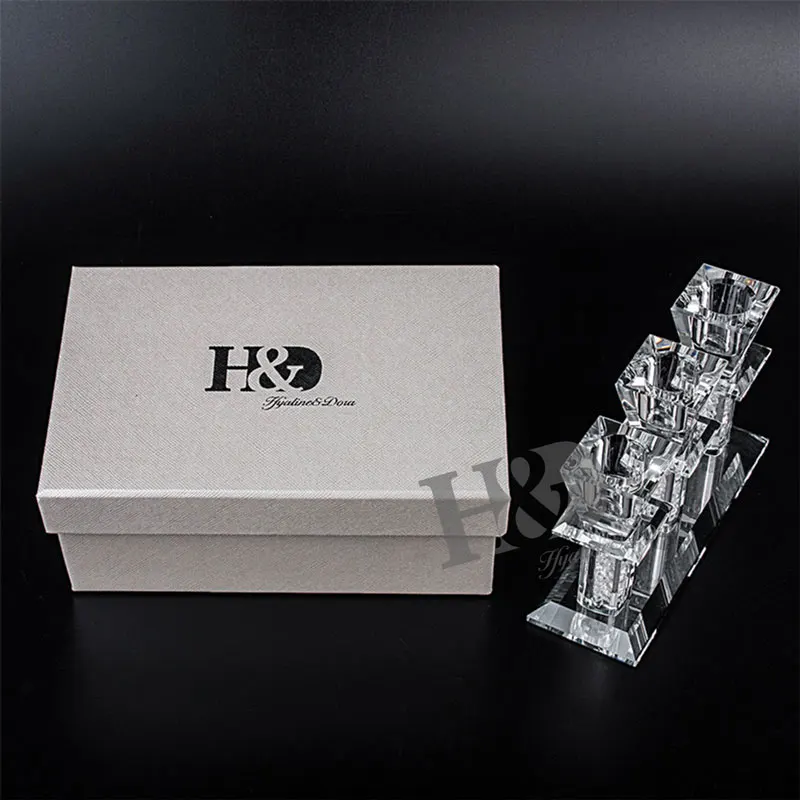 H&ampD Ship from US Crystal 3.5inch Clear Pillar Candlestick Holder for Home Table Decor Wedding Event Candelabra | Дом и сад