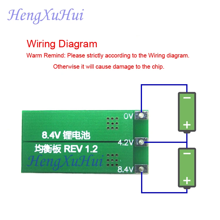 2S 7.4V 8.4V Li-ion Battery Extended Equalized Charging PCB Board Current 100mA 300mA optional | Электроника