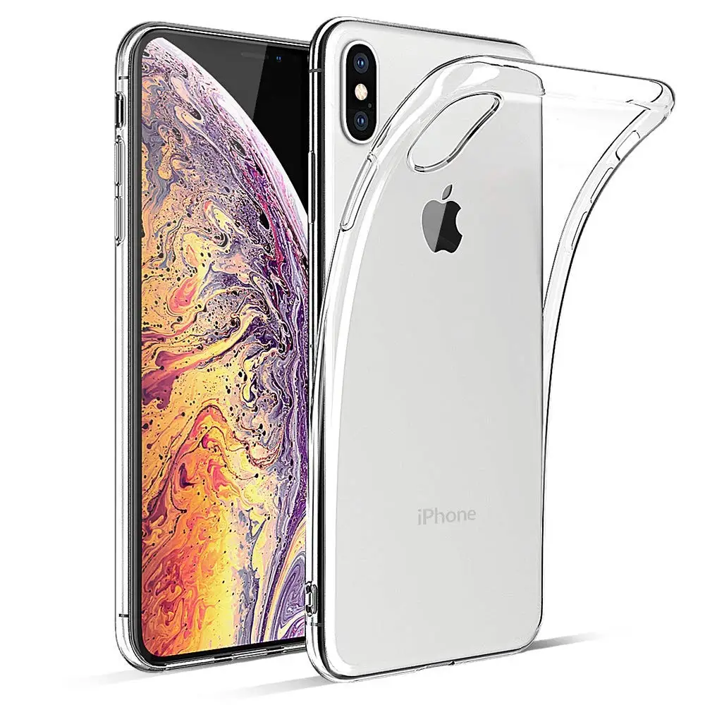 Для iPhone XS Max чехол прозрачный силиконовый чехол для телефона для iPhone X XR 8 Plus 7 6 6S 5 5S SE 5SE 5C 11 Pro Аксессуары для 4S