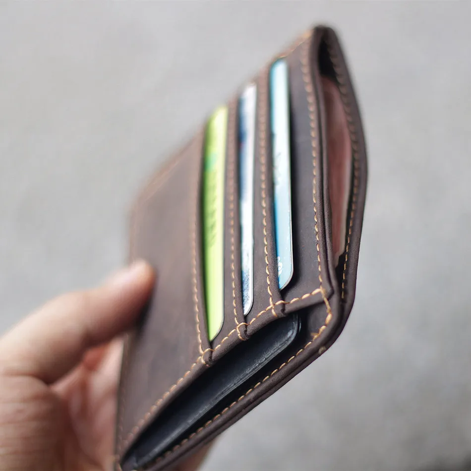 Сумка ручной работы из натуральной кожи в стиле ретро|card bag|card holdername card holder |