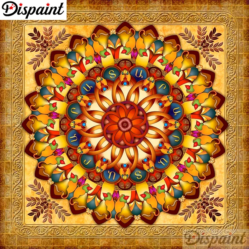 

Dispaint Full Square/Round Drill 5D DIY Diamond Painting "Mandala scenery" 3D Embroidery Cross Stitch 5D Home Decor A10532