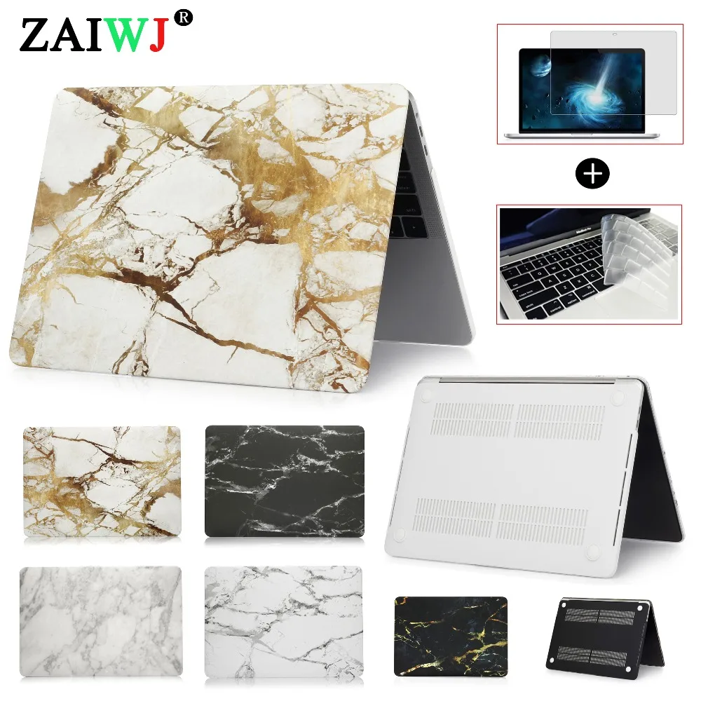 Сумка для ноутбука ZAIWJ с мраморным принтом чехол MacBook Air Retina Pro 11 12 13 15 Mac New