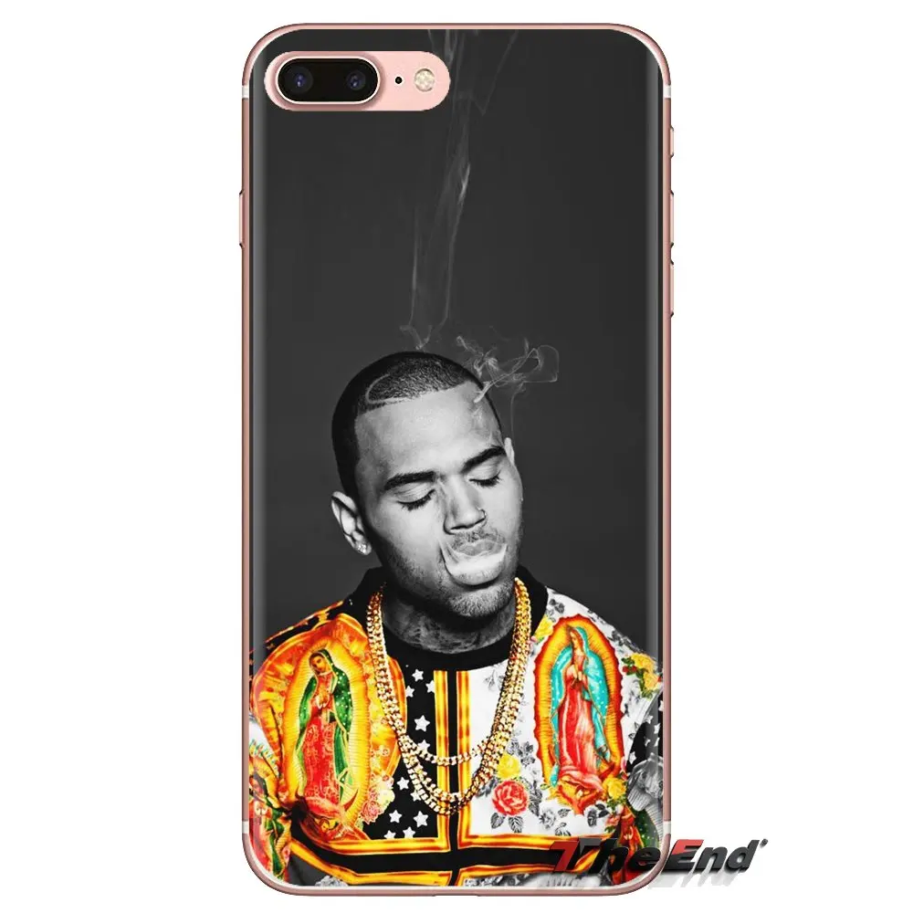 Soft Transparent Covers For Samsung Galaxy S3 S4 S5 Mini S6 S7 Edge S8 S9 S10 Plus Note 3 4 5 8 9 Charlie Chris Brown Breezy RNB |
