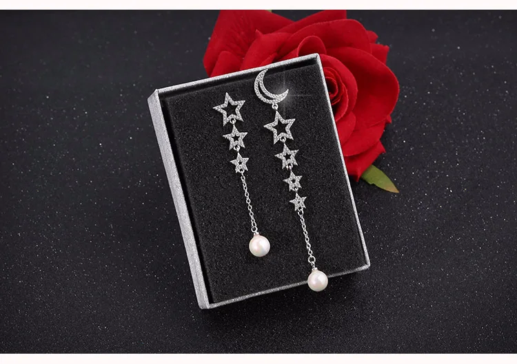 Серьги гвоздики из серебра 925 пробы с искусственным жемчугом|925 sterling|earrings