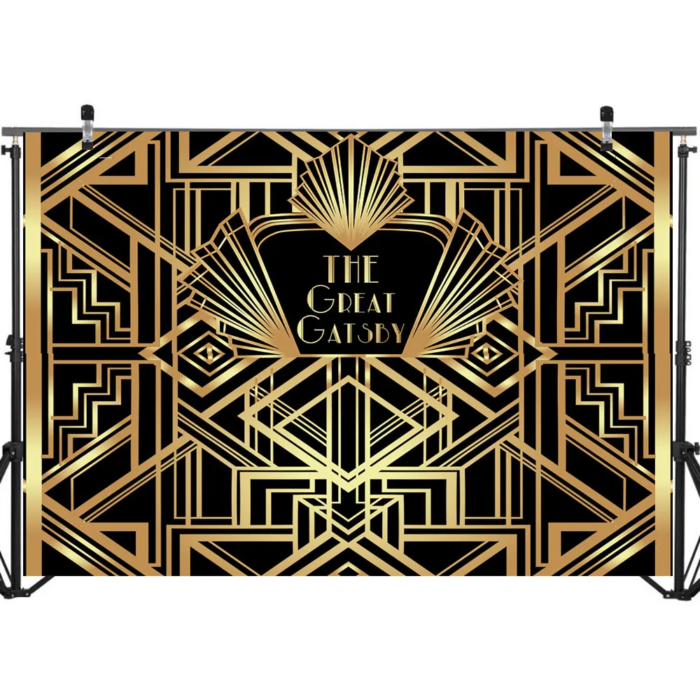 NeoBack The Great Gatsby фоны Гэтсби с днем рождения баннер для украшения вечеринки фотографии фоны студийные съемки