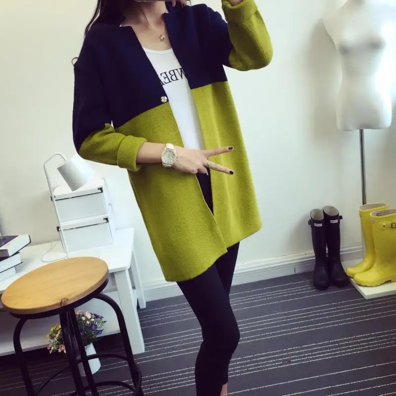 HAO HE SHEN 10152016 Korean autumn new color dress sweater 35 |