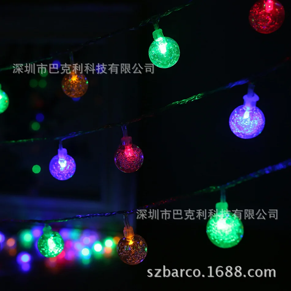 Светодиодный мяч пузырь батарейный блок свет строка рождественские USB День
