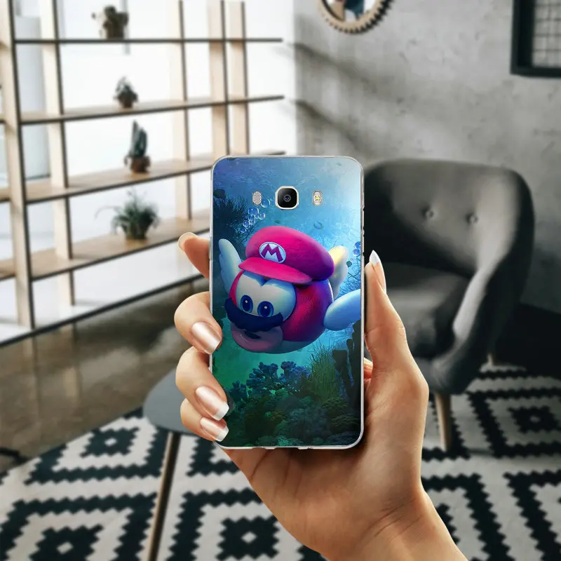 Ретро Супер Марио мягкие силиконовые чехлы из ТПУ сумки для Samsung Galaxy J1 J2 J3 J5 J7 A3 A5 A7