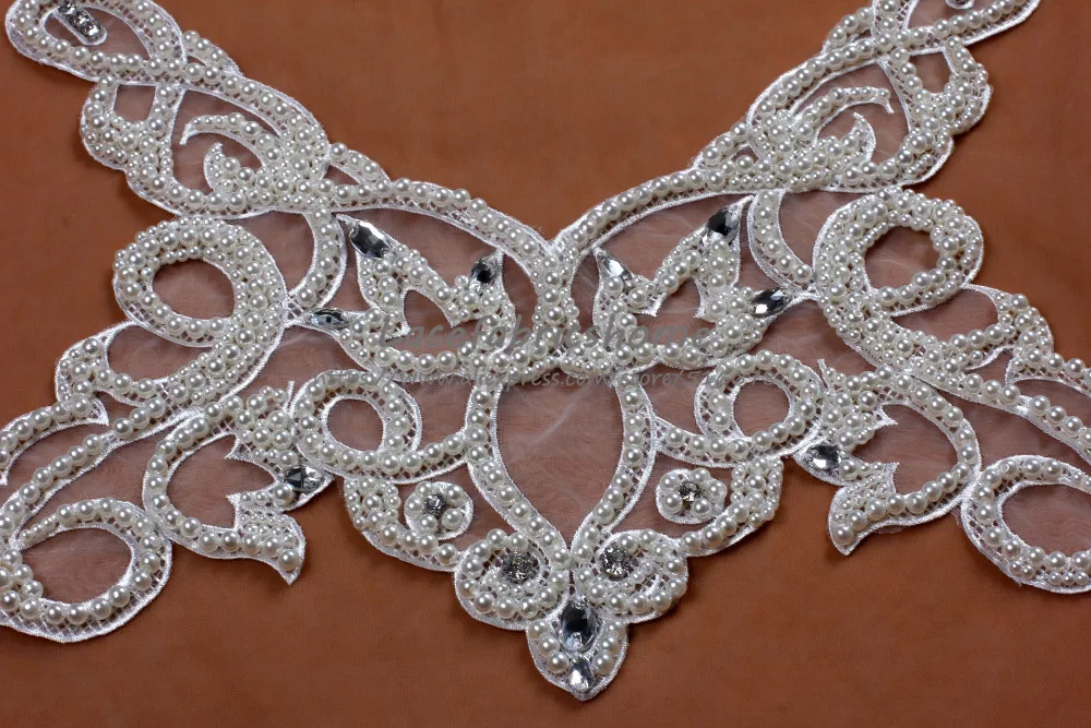 New off white/black polyester clothes/dress applique Sewing Clothes patches Diy Accessories Craft Decoration 1piece | Дом и сад