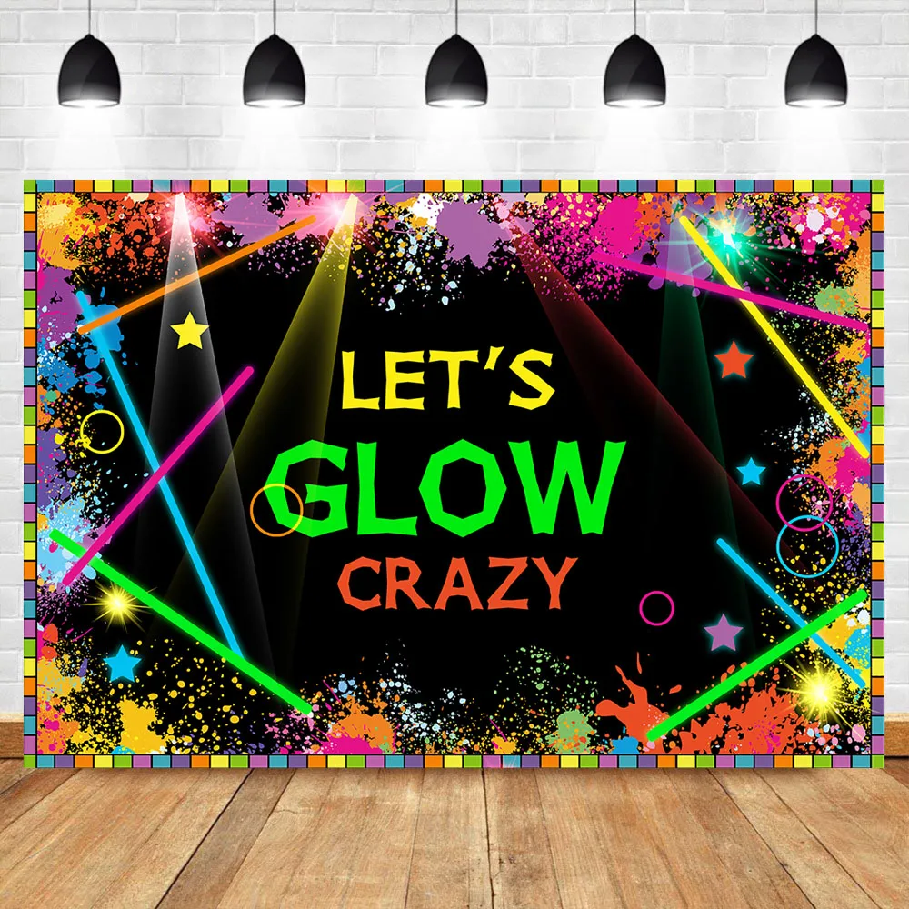 NeoBack Let's Glow неоновые лазерные вечерние фоны для фотосъемки разбрызгиватель Граффити стена фото фон