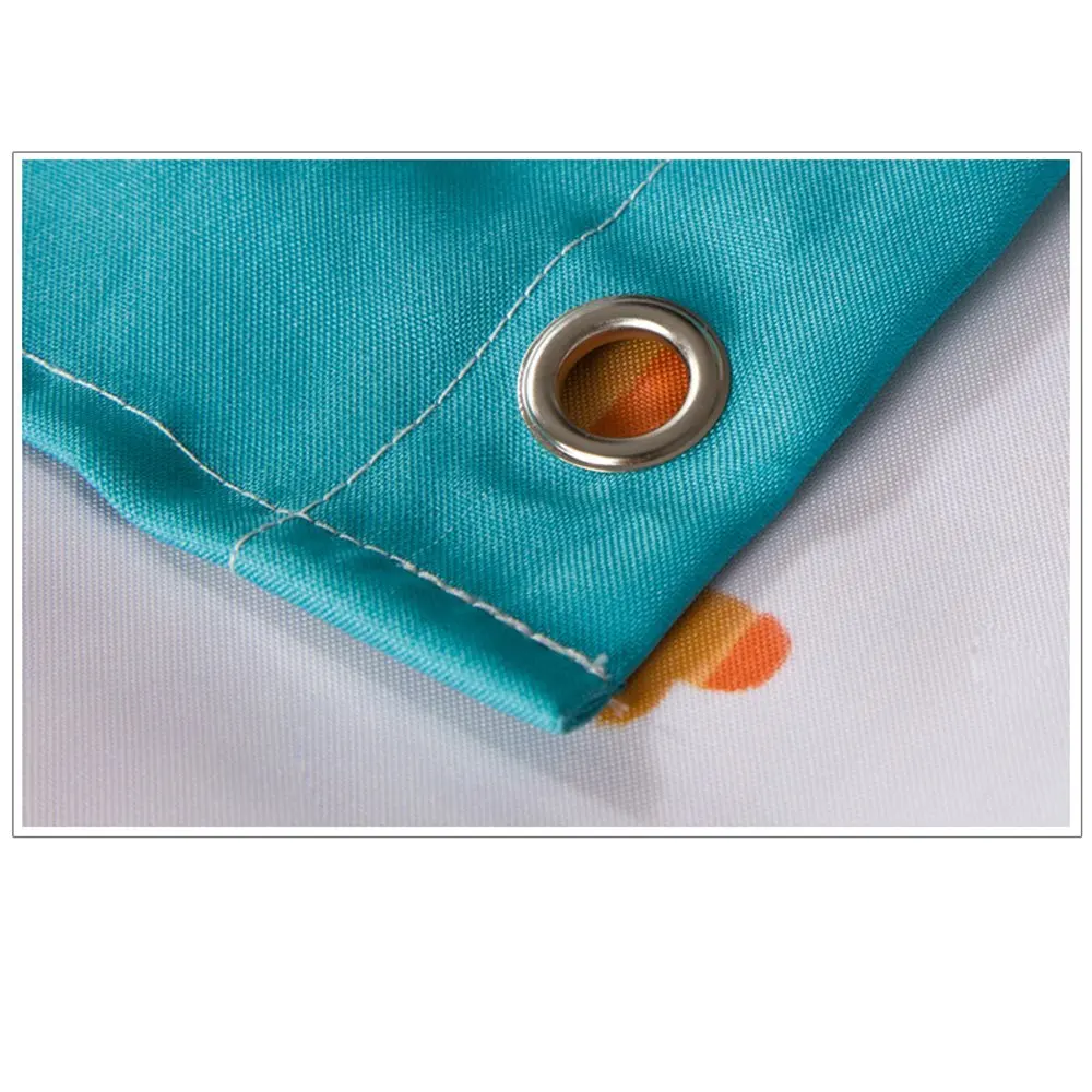 Водонепроницаемая занавеска для душа с красивыми перьями из полиэстера принтом